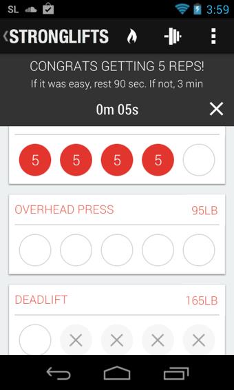 增肌锻炼(StrongLifts 5x5 Workout)  v1.9.9图1