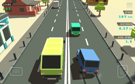 Blocky Traffic Racer(像素交通赛车手)  v1.1图4