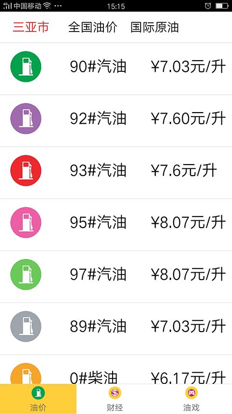 今日油价  v2.6.1图1