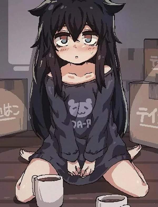在陰暗房間中獨(dú)孤少女紙巾盒  v1.0圖2